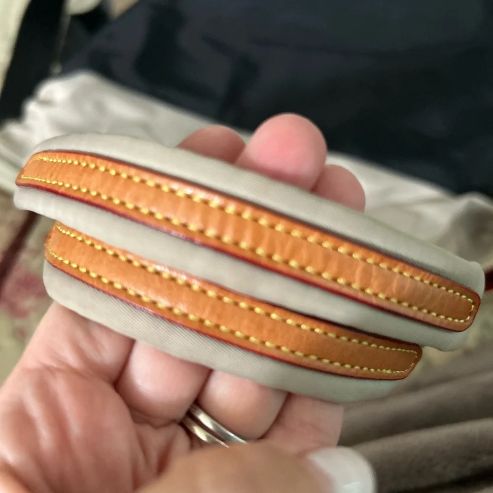 MZ Wallace Soho Tote. Two-Tone Black and Tan Bag - Picture 8 of 16